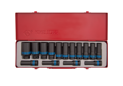 Nasadki udarowe 15 cz. 6-kąt. 10 - 32mm KING TONY 4415MP03