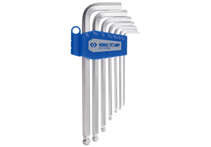 Zestaw imbusów calowych 7 szt. 1130S - hex z kulką długie 3/32 - 3/8  KING TONY 20107SR