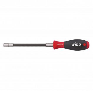 Wkrętak śrubokręt z uchwytem na bity SoftFinish mocowanie pierścieniem rozprężnym trzon elastyczny, 1/4" WIHA 01479