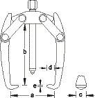 Ściągacz  2-ramienny 180mm GEDORE 8003680 1.12/3 - 2