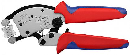 Szczypce do zagniatania tulejek Twistor16 KNIPEX 97 53 18 SB