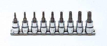 Zestaw nasadek TH10-TH50 trzpieniowych TORX z dziurką KOKEN
