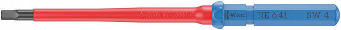 Wymienny trzpień izolowany VDE 64 i 4,0 sześciokąt imbus WERA 05006520001
