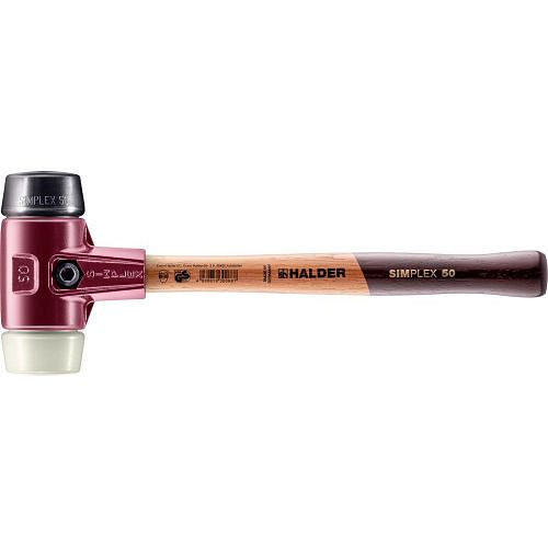 Młotek z miękkim bijakiem SIMPLEX, obuch gumowy/ nylonowy 50mm HALDER 3028.050
