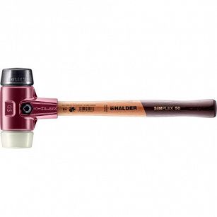 Młotek z miękkim bijakiem SIMPLEX, obuch gumowy/ nylonowy 50mm HALDER 3028.050