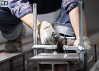 Ścisk śrubowy ślusarski stalowy 160x80mm classiX GS z pokrętłem BESSEY GS16K - 2