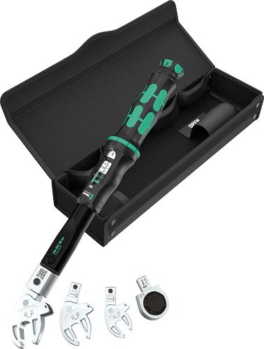 Zestaw z kluczem dynamometrycznym do połączeń instalacji rurowych 9558, 10-50 Nm, 5 części WERA 05136062001
