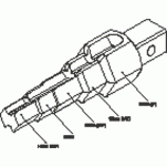 Kombinowany klucz stopniowany nr 380100 z grzechotką 1/2
