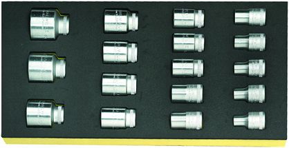 Zestaw TCS 1/3 nasadek 1/2" Nr 52 10-32mm, 17-Częściowy TCS 52/17 STAHLWILLE 96838177