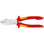 Szczypce tnące boczne z zaczepem zabezpieczającym 200 mm KNIPEX 74 06 200 T - 2