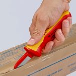 Nóż do Ściągania Izolacji Solidne proste ostrze KNIPEX 98 54 - 6