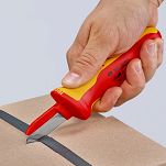 Nóż do Ściągania Izolacji Solidne proste ostrze KNIPEX 98 54 - 5