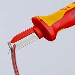 Nóż do Ściągania Izolacji Solidne proste ostrze KNIPEX 98 54 - 3