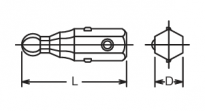 Bit imbusowy hex 1/4