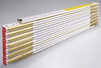 Miara składana drewniana 3m biało-zółta seria 600  STABILA 01231 - 2