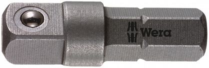 Adapter chwyt 1/4" na kwadrat 1/4" 25mm WERA 05136000001