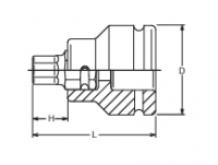 Nasadka udarowa z bitem 22mm KOKEN - 2