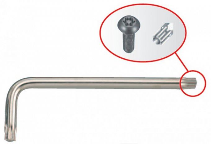 Imbus extra długi torx z otworem T45 x 202mm KING TONY 112745R