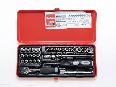 Zestaw kluczy nasadowych w kasecie 31 części KOKEN