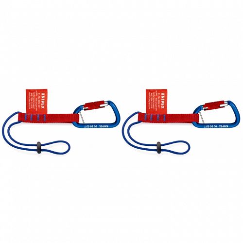 Pasek mocujący z karabińczykiem 2szt. KNIPEX 00 50 06 T BK
