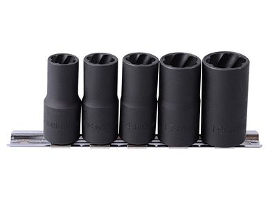 Zestaw nasadek 1/2" do uszkodzonych śrub 12-19 mm KING TONY 9TD035MR