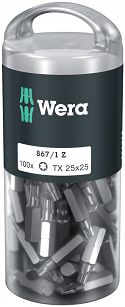 Bity TX 25x25mm - 100 szt TORX DIY WERA 05072449001