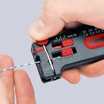 Ściągacz Izolacji z kabli przewodów Miedzianych 0,12-0,4 KNIPEX 12 80 040 SB - 2