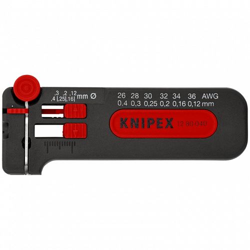 Ściągacz Izolacji z kabli przewodów Miedzianych 0,12-0,4 KNIPEX 12 80 040 SB