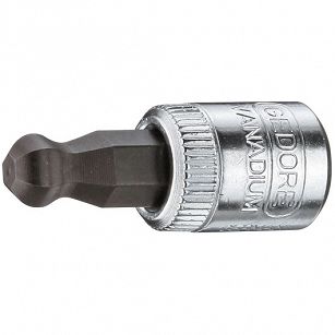 Nasadka wkrętakowa trzpieniowa sześciokątna imbusowa 6 mm z kulką 1/4" GEDORE 2219468