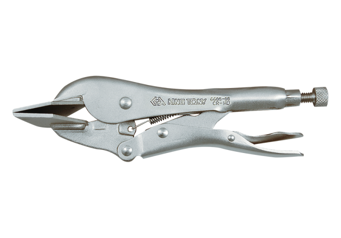 Szczypce zaciskowe płaskie, blacharskie morse'a, 200mm KING TONY 6605-08