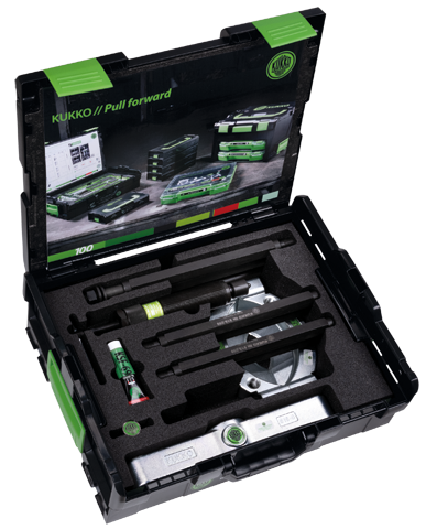 Zestaw ściągaczy hydraulicznych do łożysk KUKKO 818-150