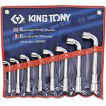 Zestaw kluczy fajkowych 8 cz. 8 - 19 mm, KING TONY 1808MR