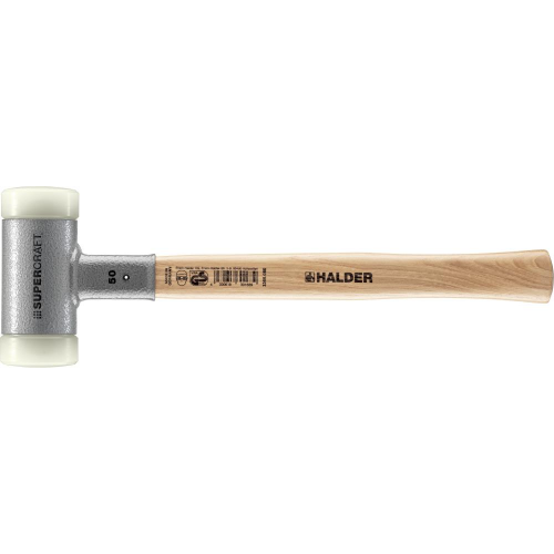 Młotek z miękkimi obuchami SUPERCRAFT, 50mm, bezodrzutowy HALDER 3366.050