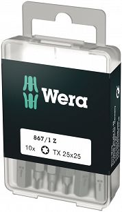 Bity 1/4" 10 szt TX25x25mm 867/1 DIY WERA 05072409001