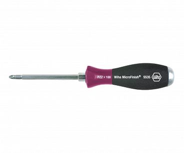 Wkrętak śrubokręt krzyżowy PZ2 100mm MicroFinish do pobijania z masywnym kołpakiem stalowym 29159 WIHA