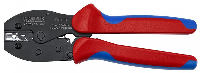 Szczypce do zagniatania złączy MC4® i MC4® Evo 2   PreciForce Knipex  97 52 42 6