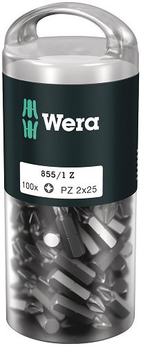 Bity  krzyżowe (PZ 2) - 100 szt. Wera 851/1 Z PZ DIY 100 WERA 05072444001