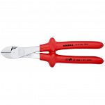 Szczypce Tnące Boczne Izolowane o zwiększonym przełożeniu KNIPEX 74 07 250 - 2