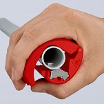 Obcinak do rur z tworzywa sztucznego i kanalizacyjnych do 50 mm BiX KNIPEX 90 22 10 BK - 3