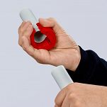 Obcinak do rur z tworzywa sztucznego i kanalizacyjnych do 50 mm BiX KNIPEX 90 22 10 BK - 7