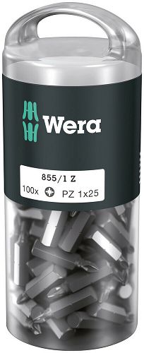 Bity  krzyżowe (PZ 1) - 100 szt. Wera 851/1 Z PZ DIY 100 WERA 05072443001