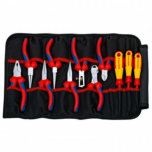 Etui z szczypcami i wkrętakami śrubokrętami 11-częściowe KNIPEX 00 19 41