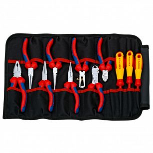 Etui z szczypcami i wkrętakami śrubokrętami 11-częściowe KNIPEX 00 19 41