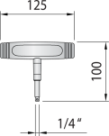 Klucz dynamometryczny 1/4