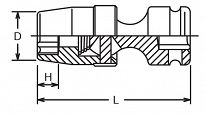 Nasadka udarowa 11/16