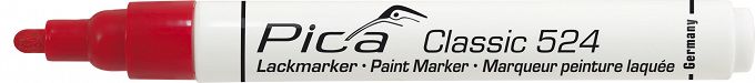 Marker olejowy czerwony PICA 524/40