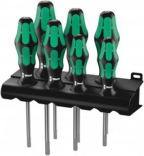 Wkrętaki śrubokręty zestaw TORX HF TX 367/7 WERA 05223161001