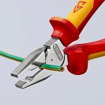 Kombinerki Izolowane Szczypce Uniwersalne o zwiększonym przełożeniu KNIPEX 02 06 180 - 4