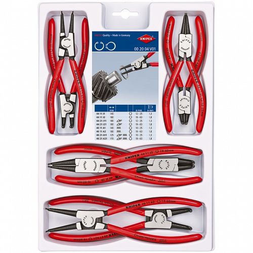 Szczypce seger do pierścieni osadczych zestaw KNIPEX 00 20 04 V01