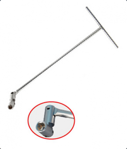 Pokrętło przegubowe typu "T" z nasadką 10mm x 396mm, KING TONY 575510M